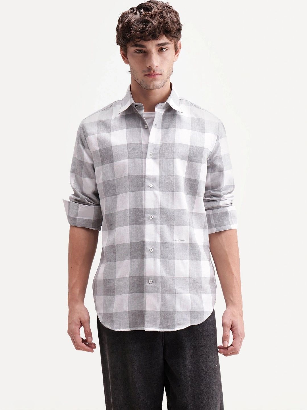 RARE RABBIT Men Buffalo Checks Checked Casual Shirt-picture-30