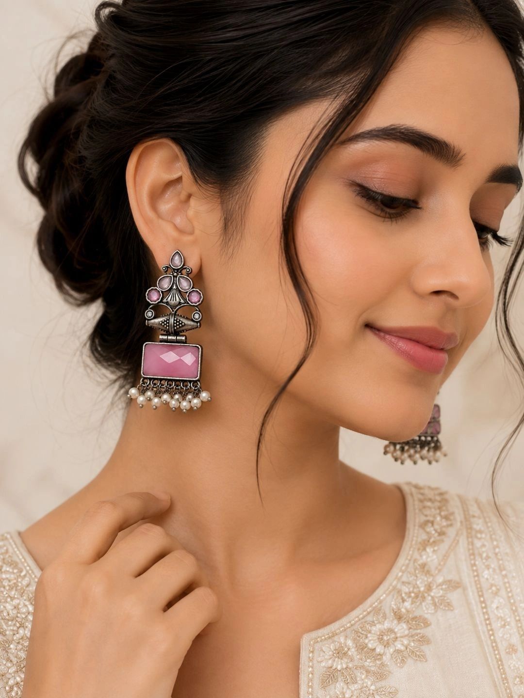 LIGHT JEWELS Geometric Drop Earrings-picture-41