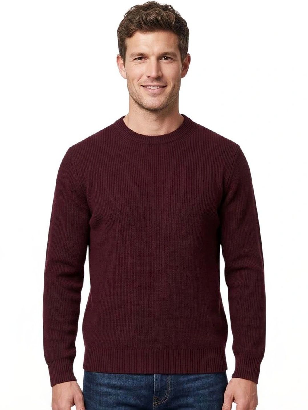 Vince Men Ribbed Woollen Pullover-picture-17