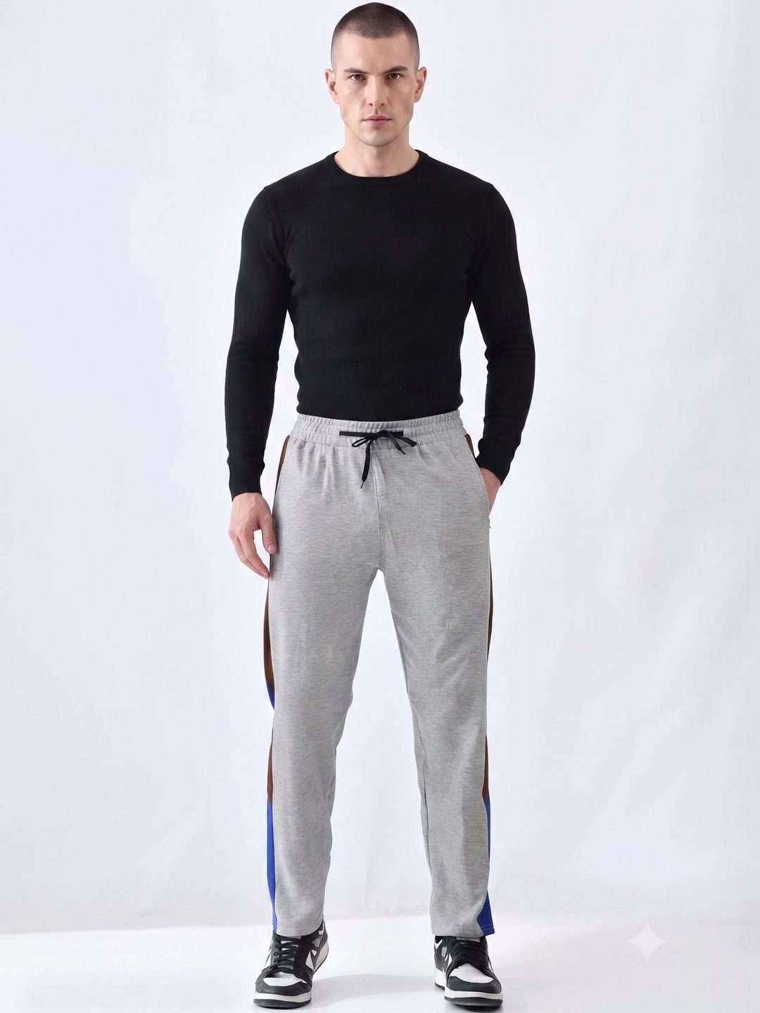 BAESD Men Regular Fit Colourblocked Training Track Pants-picture-23