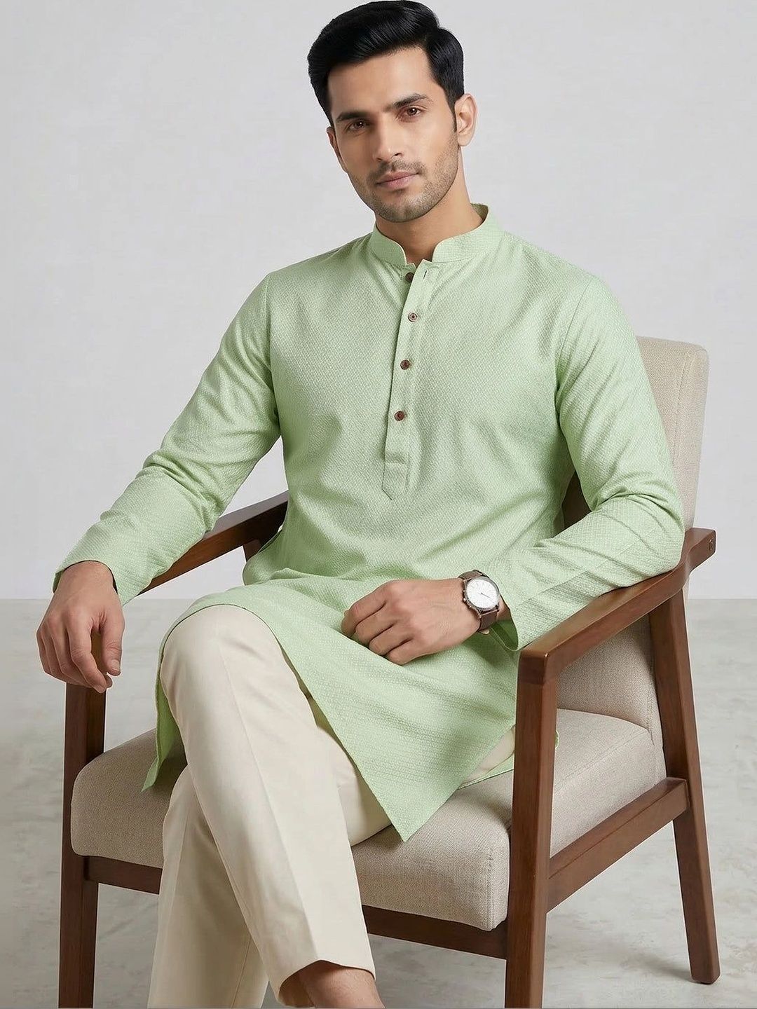 Ramraj Men Handloom Kurta-image-16