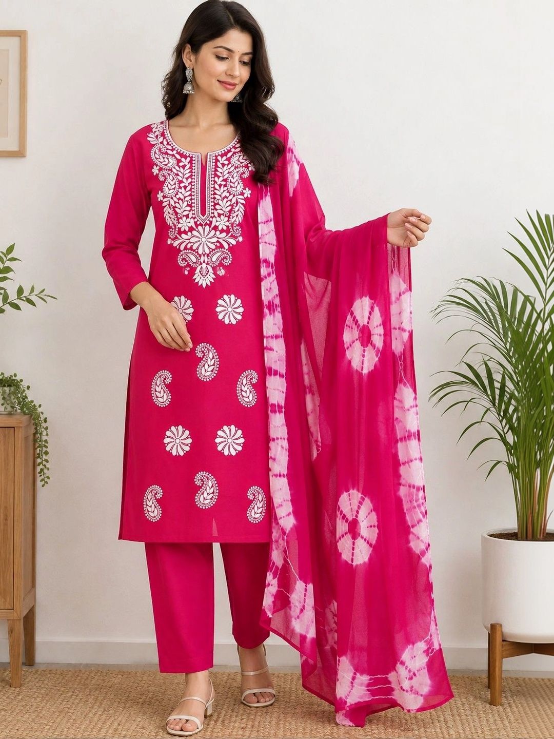 FABLIC Embroidered Pure Cotton Unstitched Dress Material-image-33