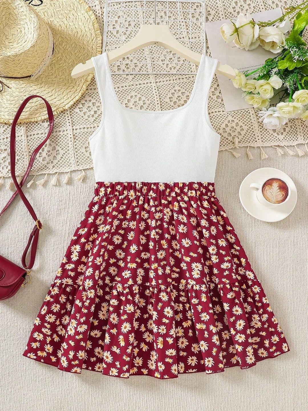 Miss & Chief Floral Print A-Line Dress-picture-34
