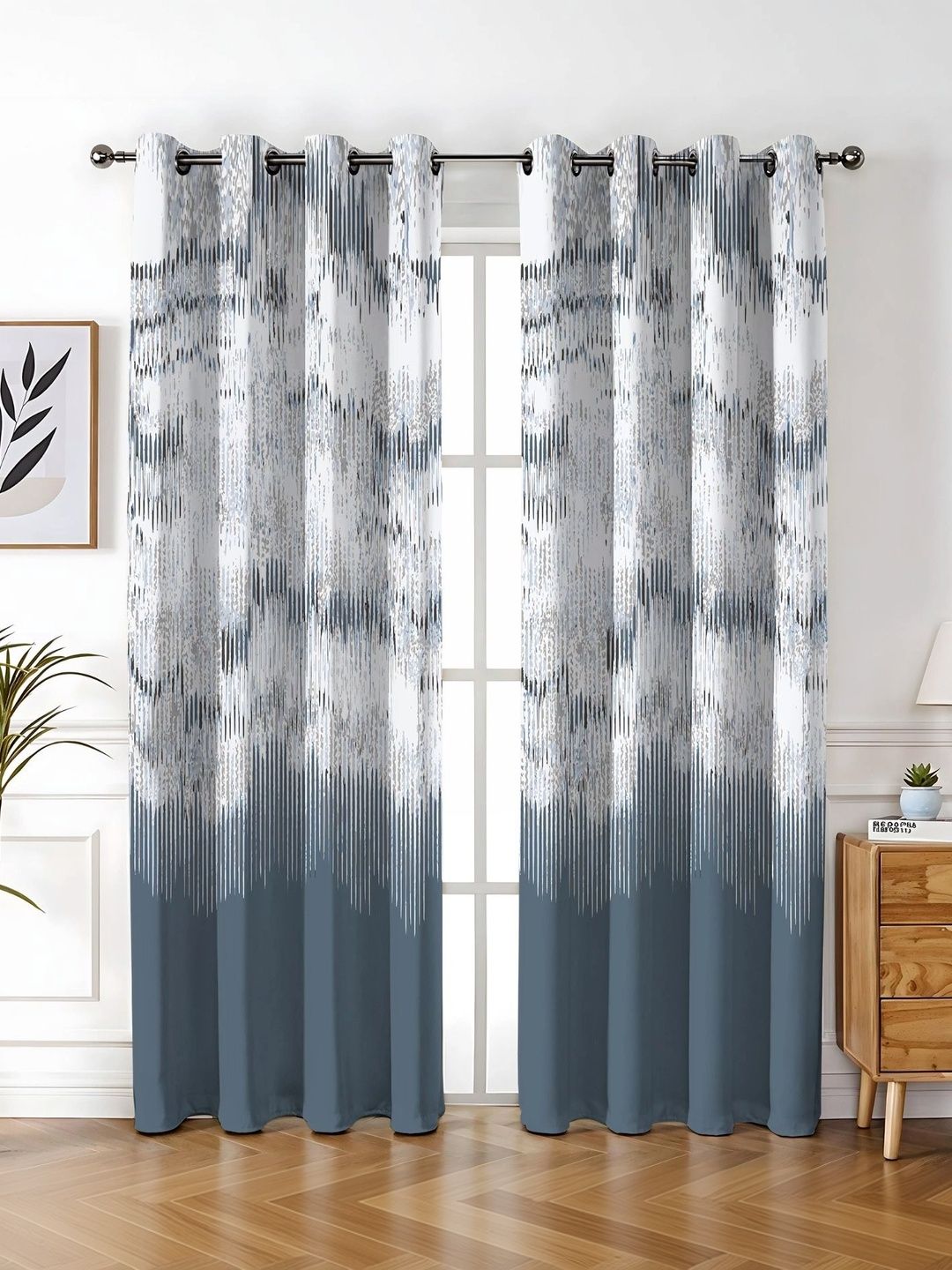 SIMPLYCURTAINS Blue Room Darkening Long Door Curtain-picture-12