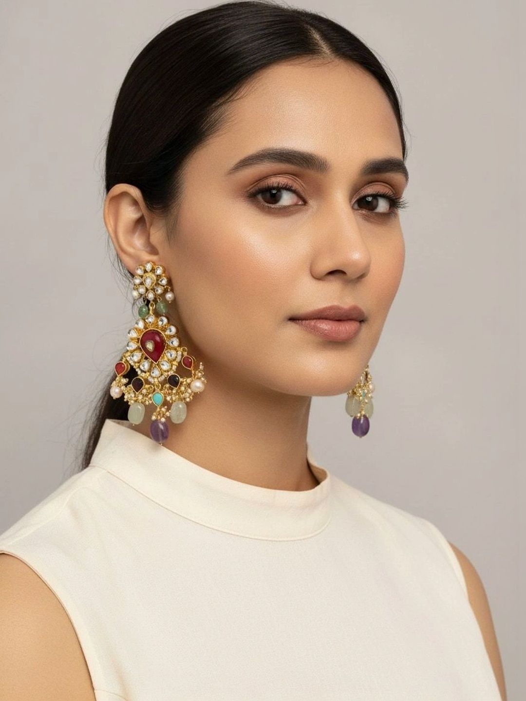 9ROCK Geometric Drop Earrings-picture-16