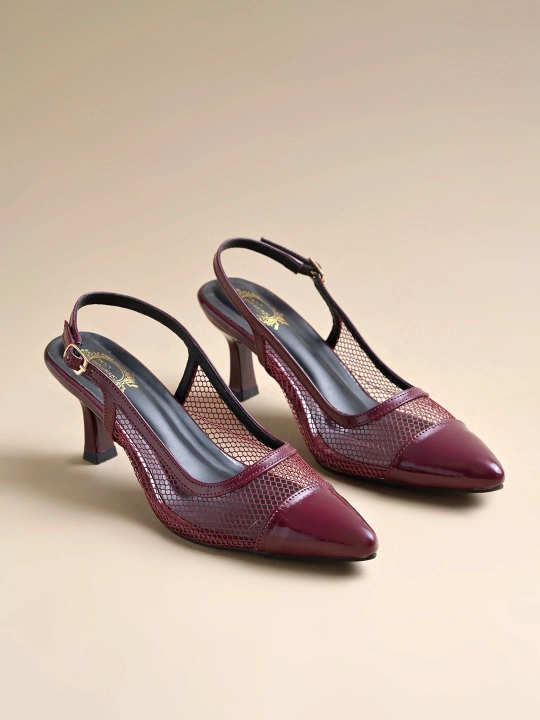 Shoetopia Textured Slim Heeled Pumps-picture-57