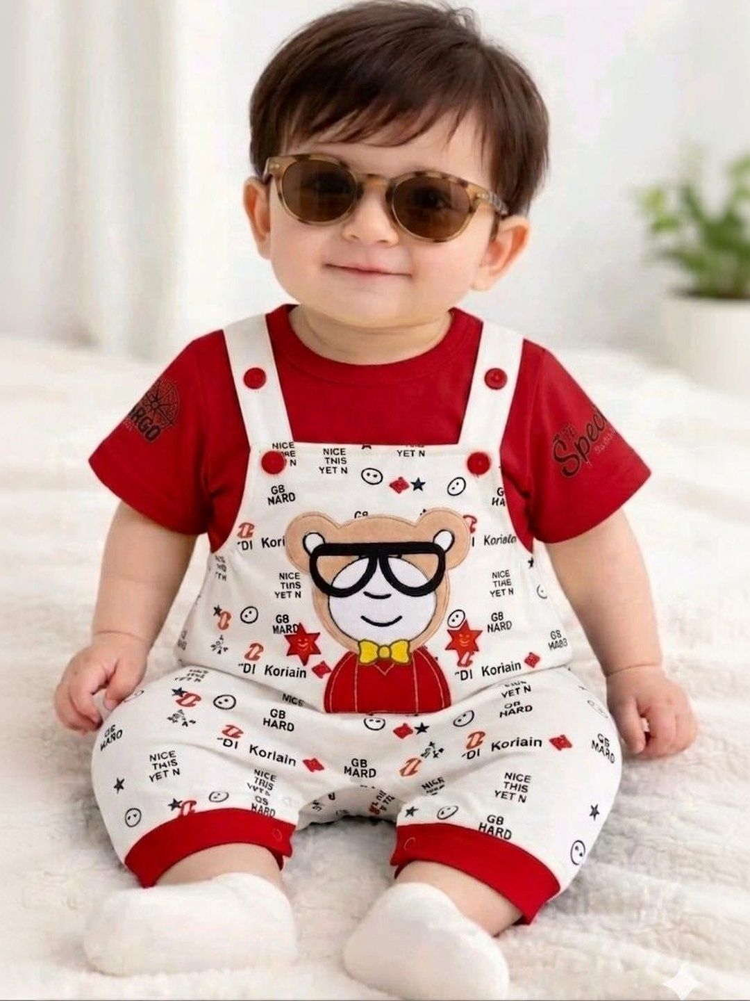 NEMI CREATION Kids Graphic Printed Dungarees-picture-50