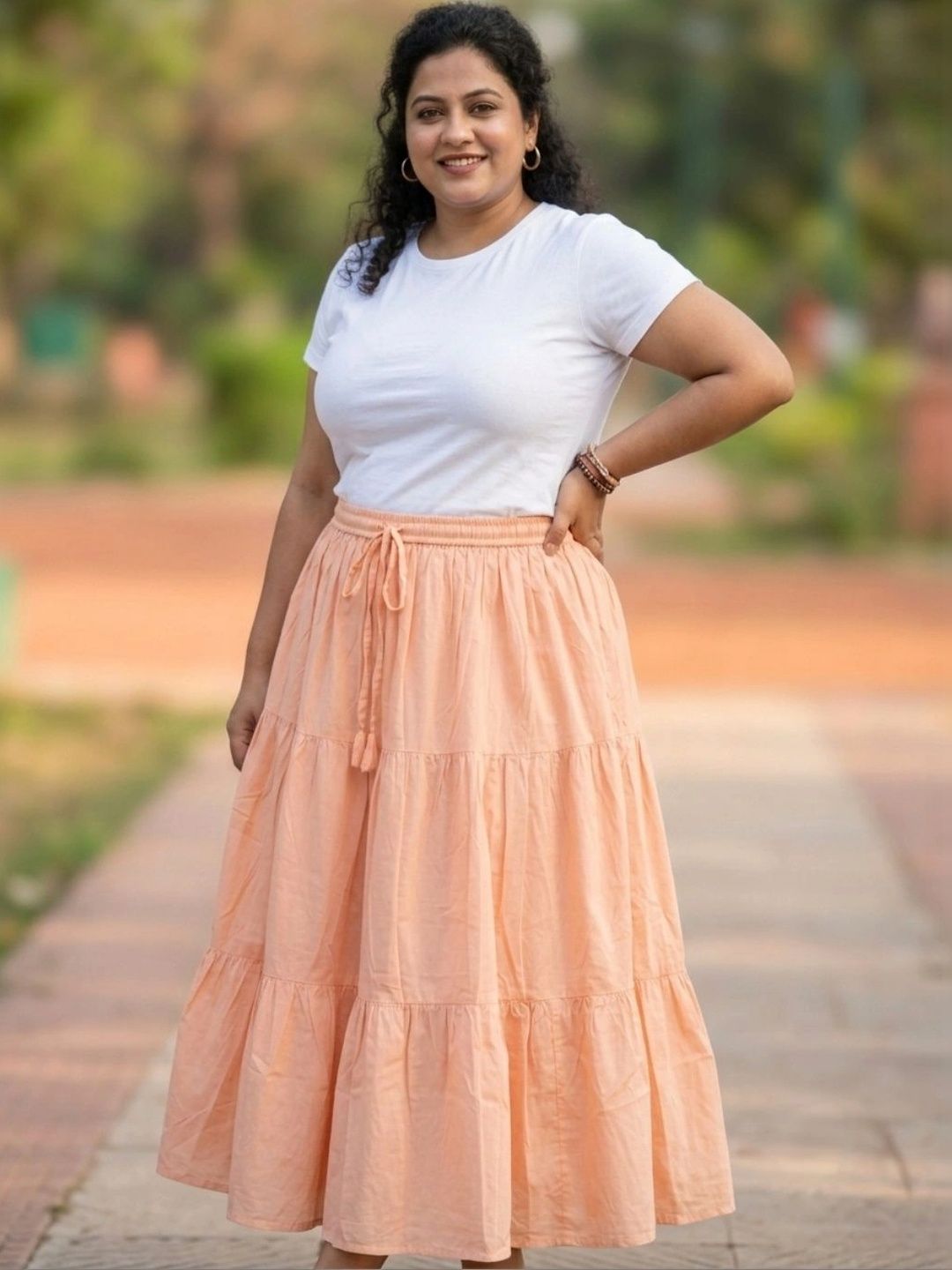 ANGOORI FASHION Women Tiered Midi Tiered Skirt-picture-50