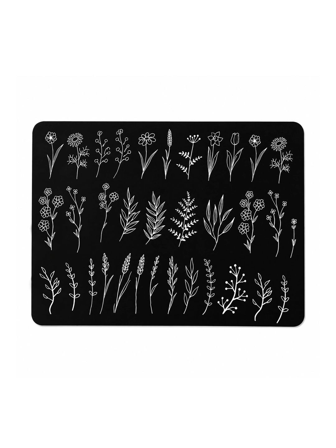 LUXEHOME INTERNATIONAL Black & White Printed Anti-Skid Kitchen Mats-picture-31