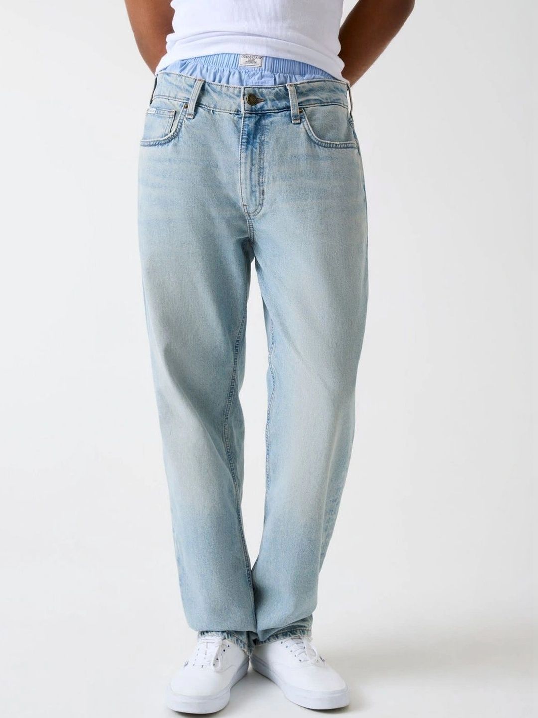 GUESS Jeans Men Relaxed Fit Mid-Rise Light Fade Jeans-image-0