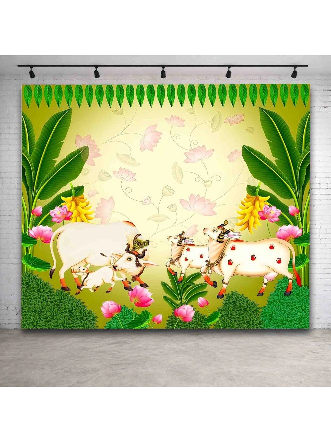 DHARA CREATION Green Printed Wall Hangings-picture-9