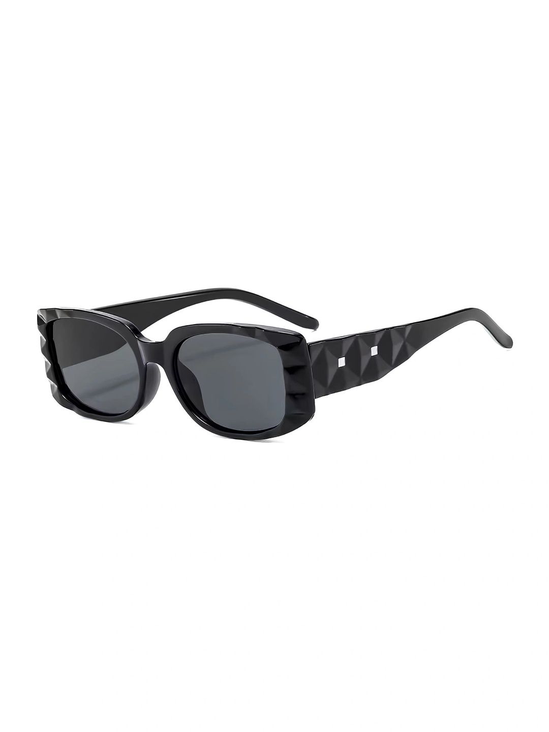 4Flaunt Unisex Grey Lens & Black Rectangle Sunglasses with-picture-19