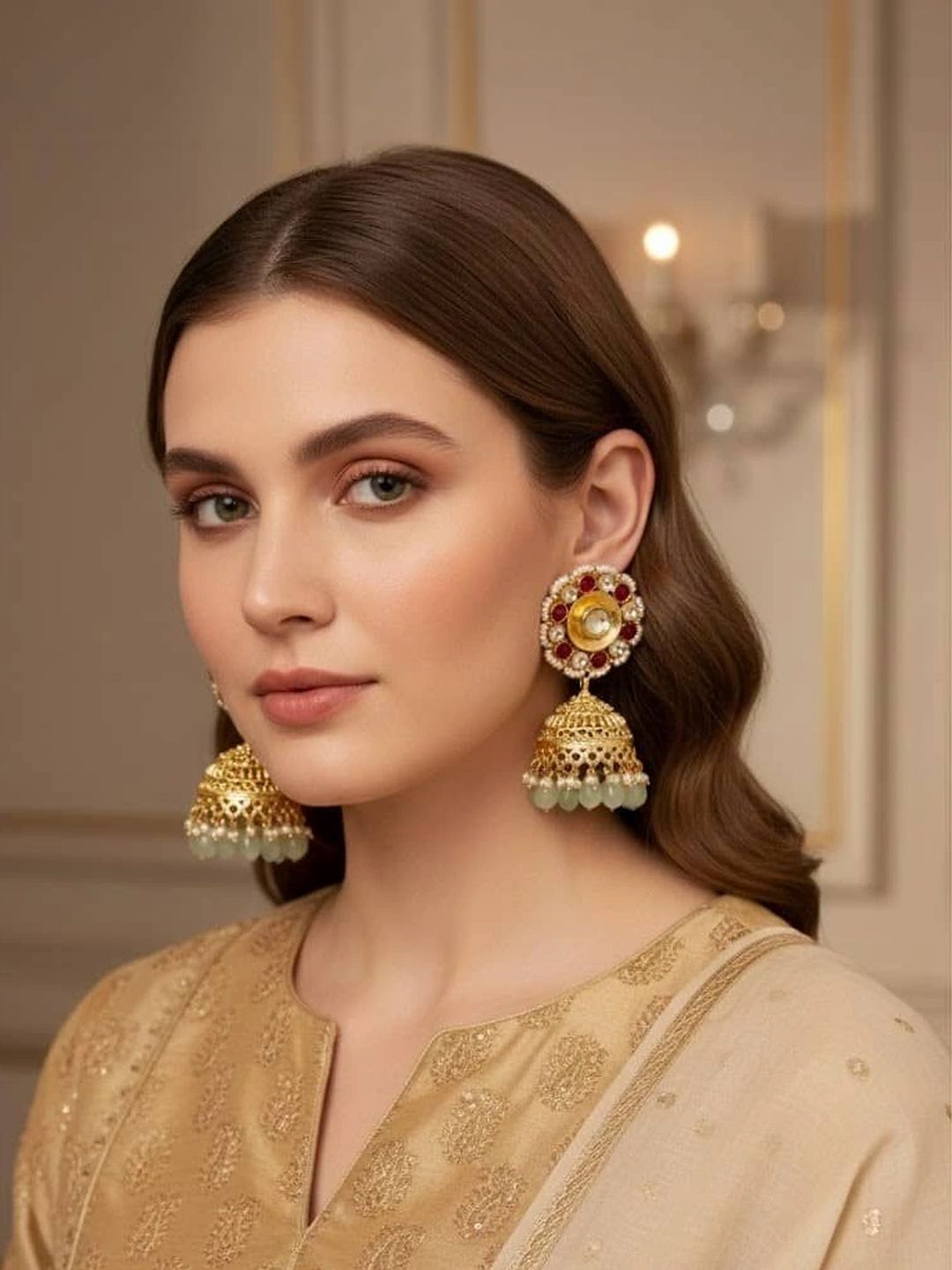 9ROCK Circular Jhumkas Earrings-picture-18