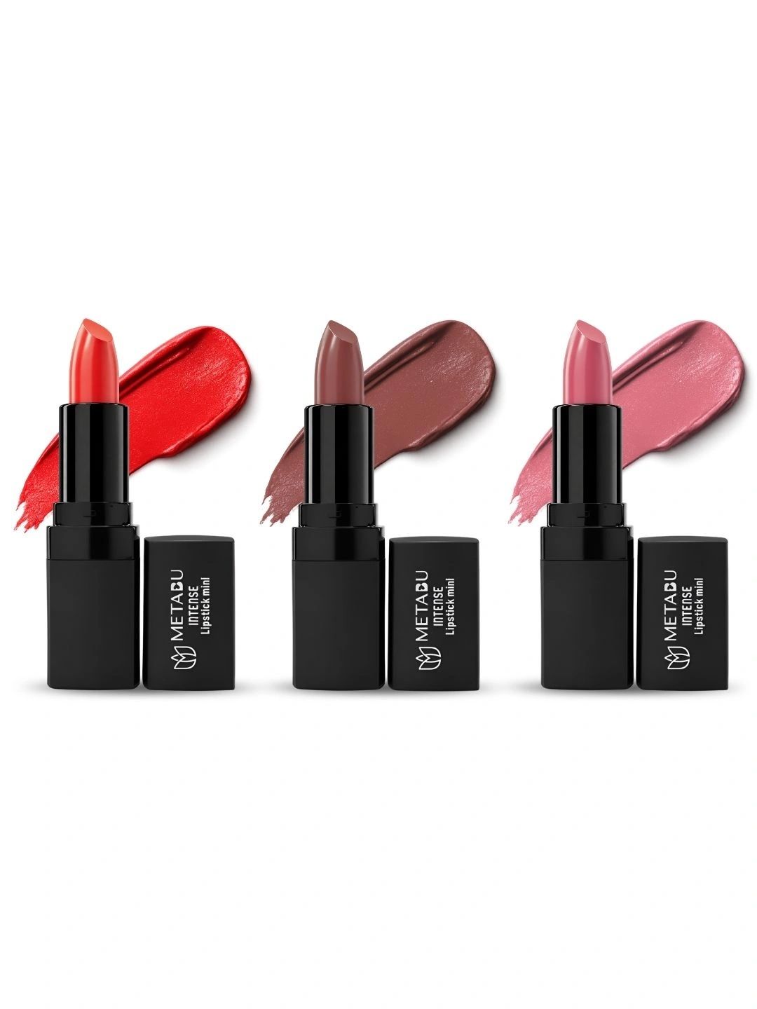 METABU Set of 3 Highly Pigmented Creamy Matte Lipstick - 01 03 & 09-image-37
