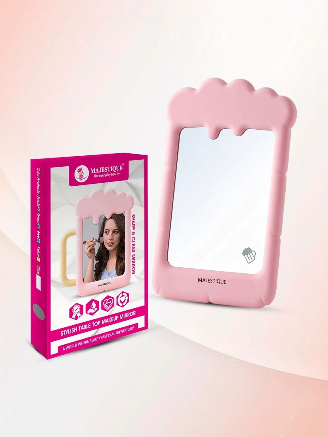 MAJESTIQUE Makeup Table Top Mirror-image-23