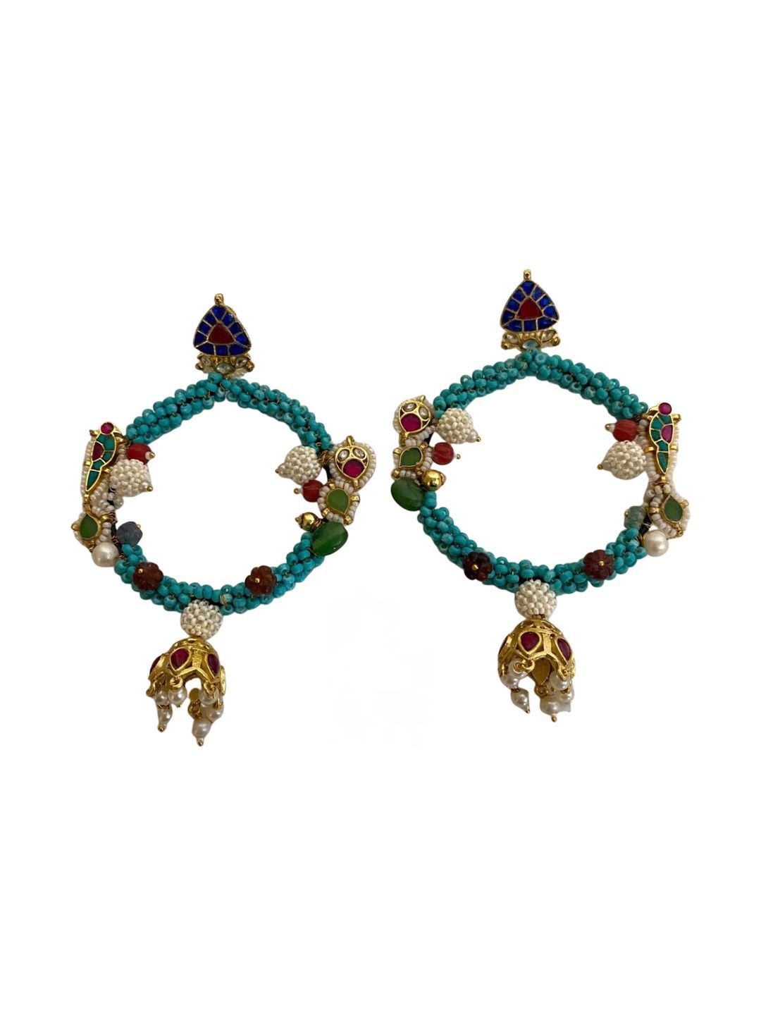 9ROCK Circular Jhumkas Earrings-picture-14