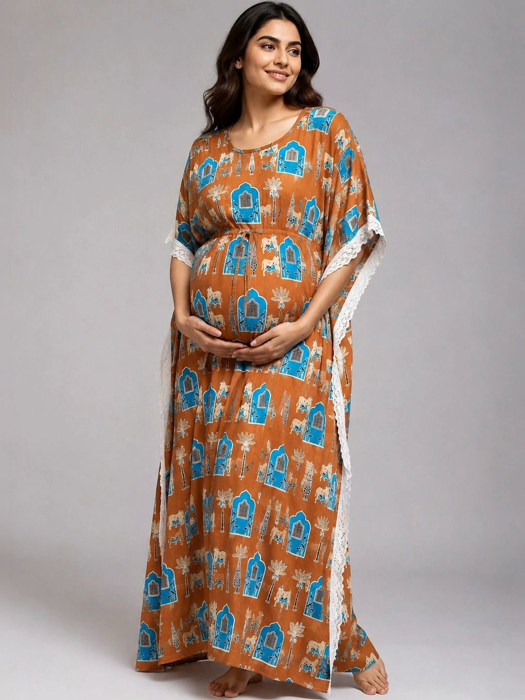 SNUGGLE STORE Printed Maxi Nightdress-picture-11