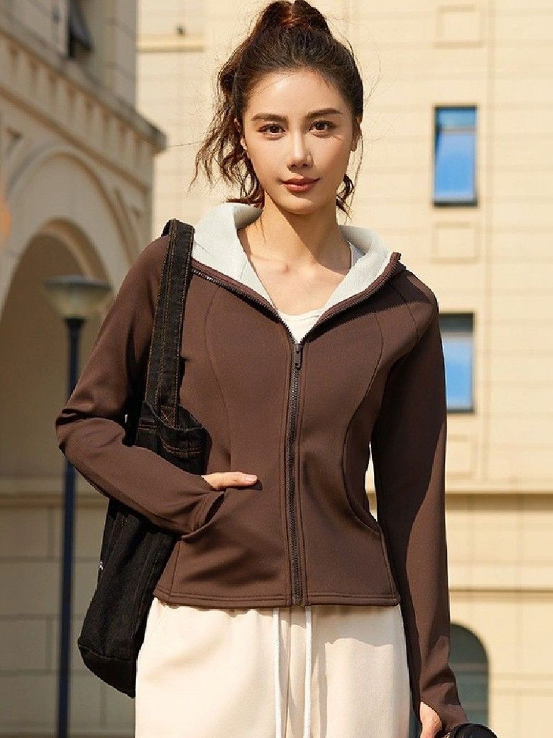 ENRIZZ Women Lightweight Open Front Jacket-picture-36