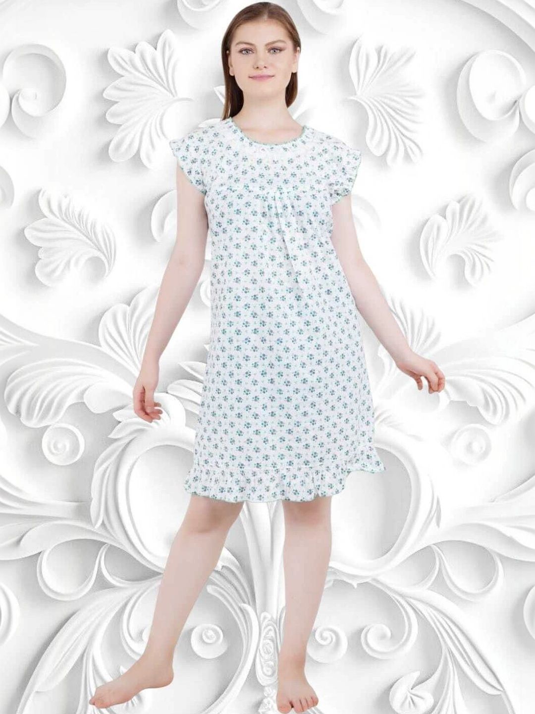 Monal Printed Nightdress-picture-19