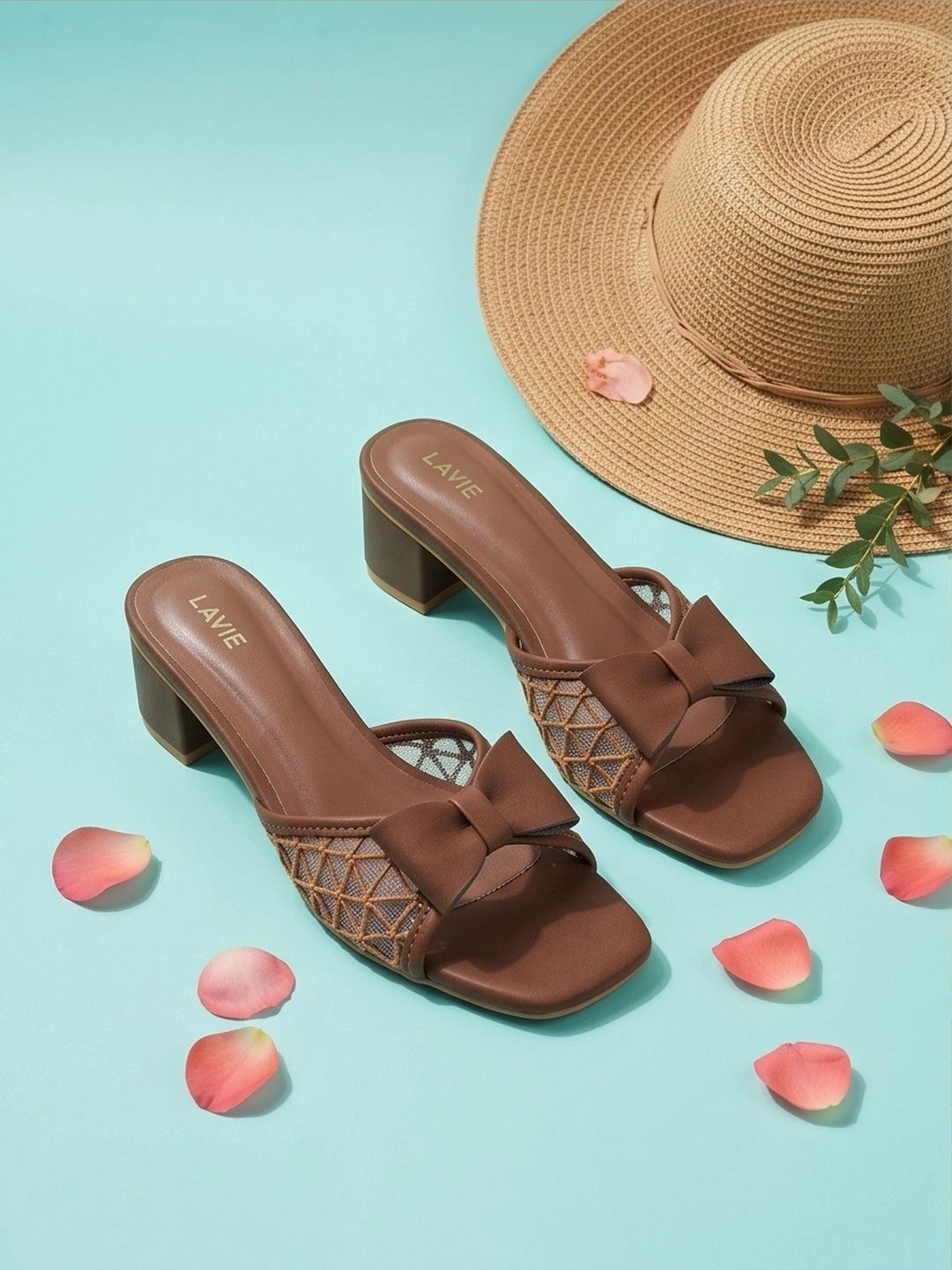 Lavie Party Block Mules with Bows-picture-43