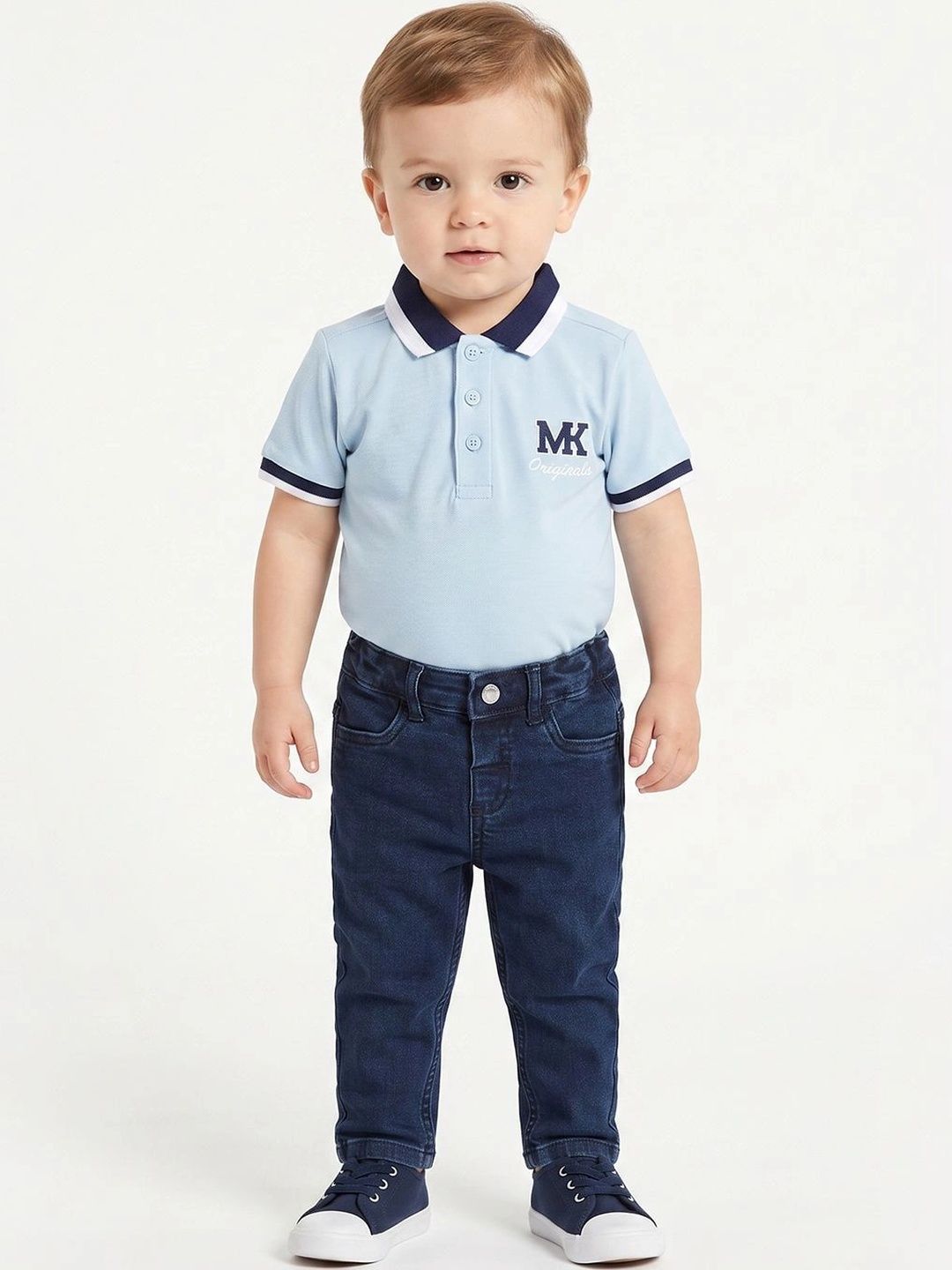 MINI KLUB Boys Brand Logo Polo Collar T-shirt-picture-22