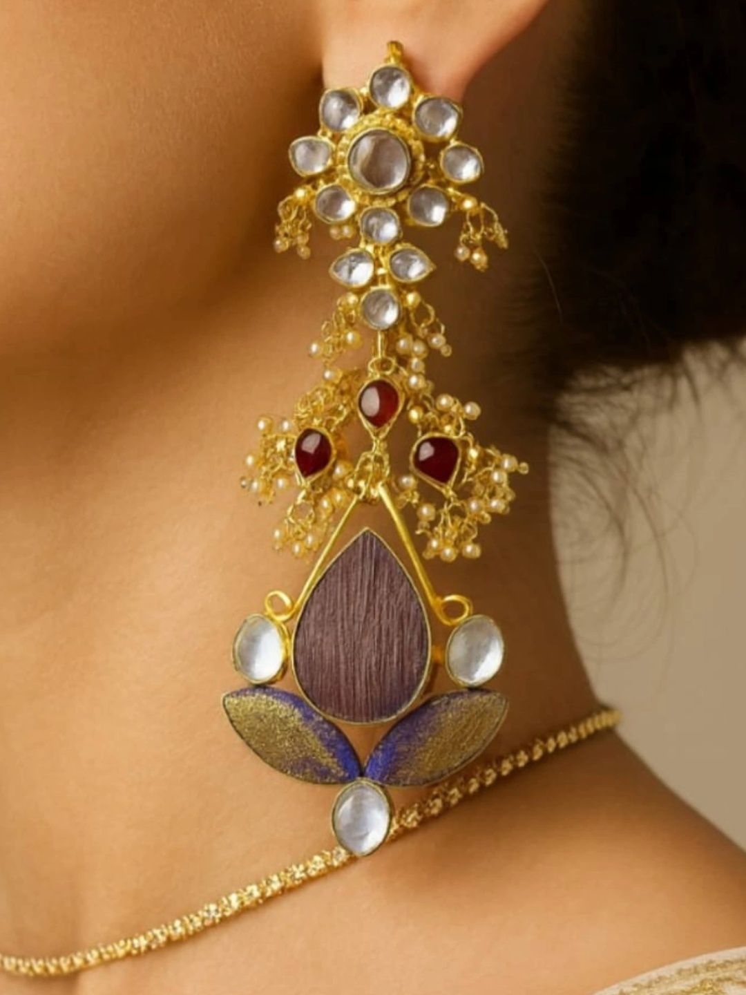 9ROCK Geometric Drop Earrings-image-27