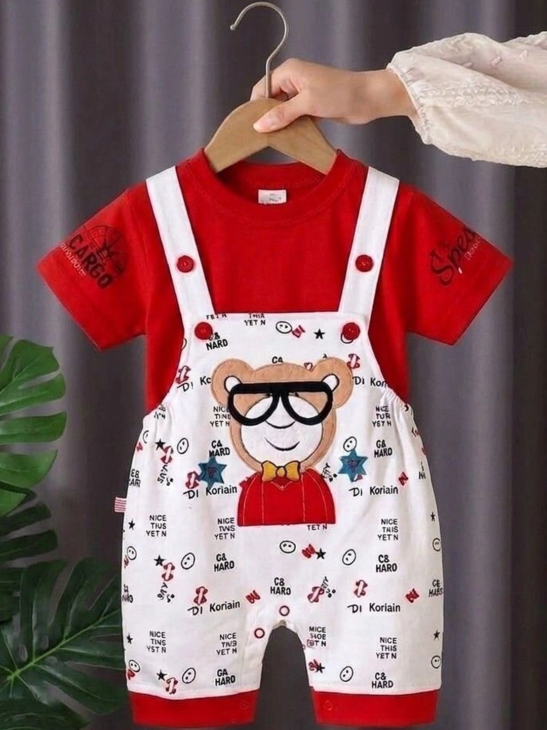 NEMI CREATION Kids Graphic Printed Dungarees-picture-49