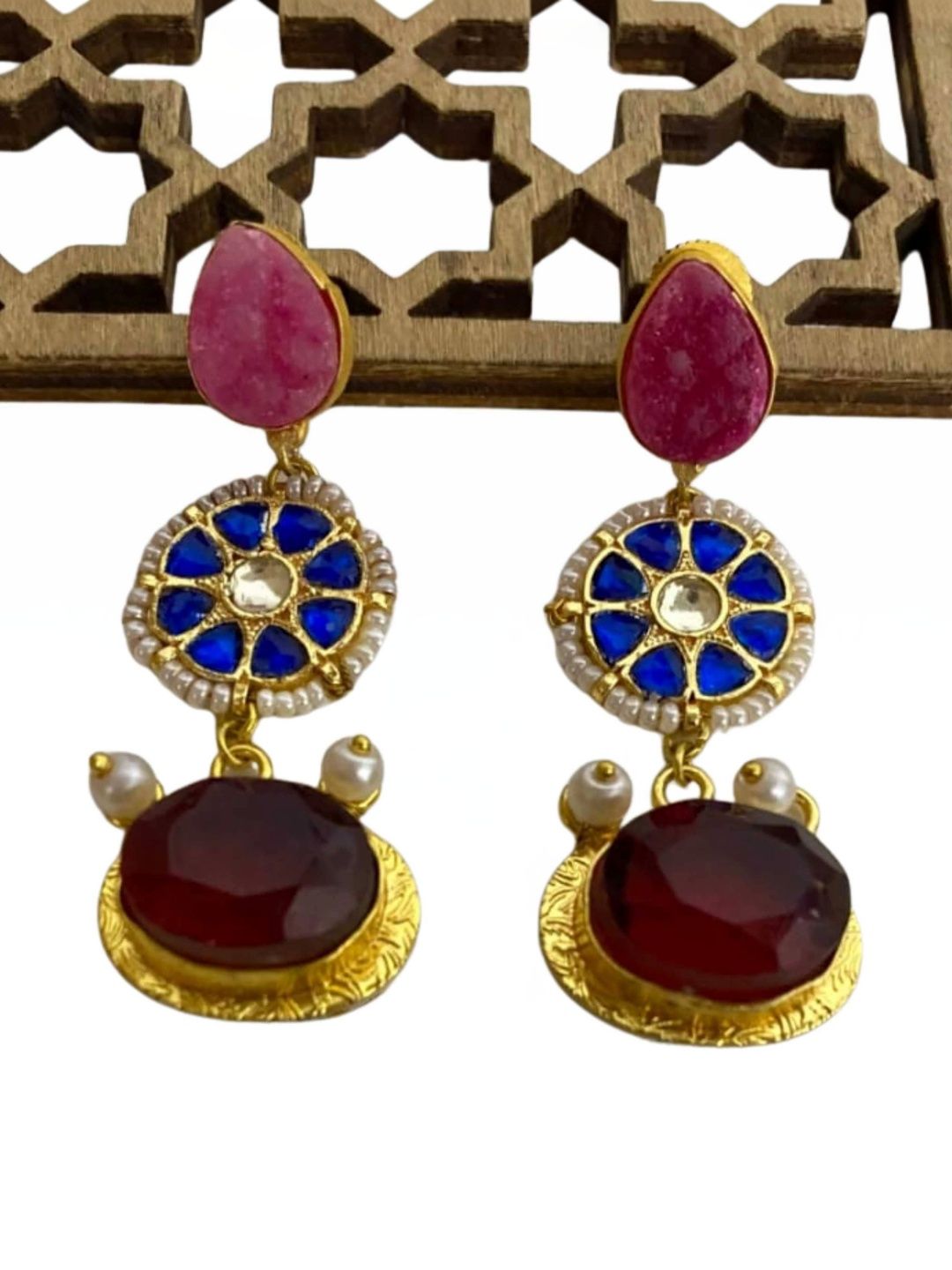 9ROCK Teardrop Shaped Drop Earrings-picture-33