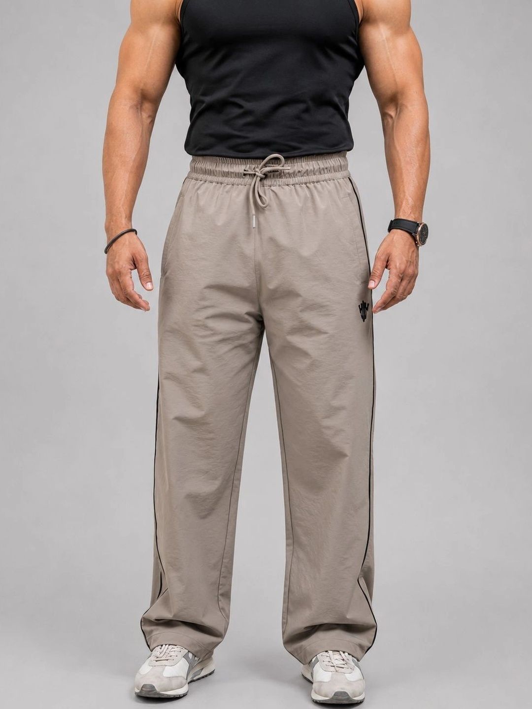 House of Heroes Men Relaxed Fit Brand Logo Rapid-Dry Training Track Pants-picture-47