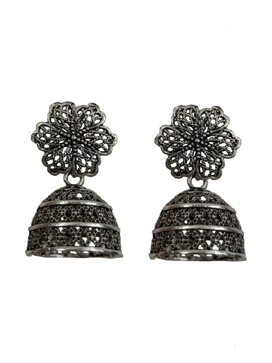 Nityakshi Floral Jhumkas Earrings-picture-51