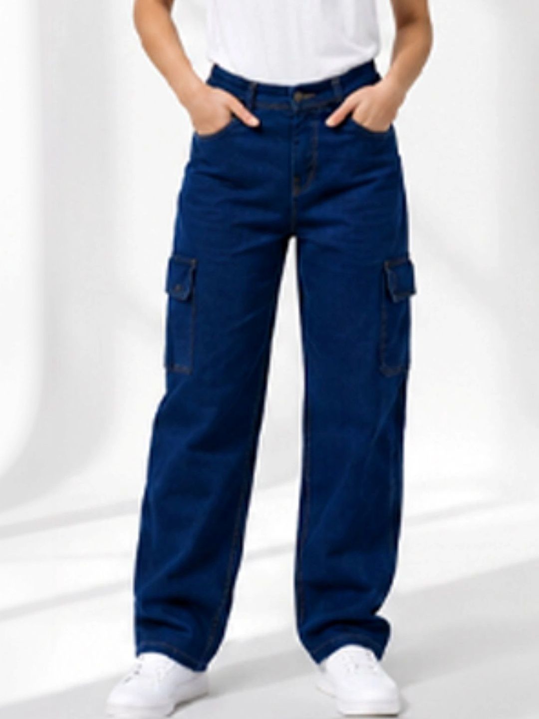 HERE&NOW Women Classic Regular Fit Mid-Rise Stretchable Jeans-picture-34