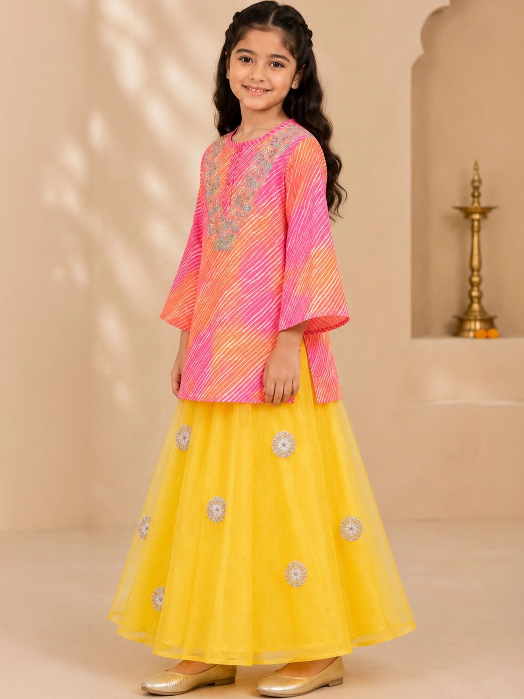 KiddoPanti Girls Striped Skirt-picture-22