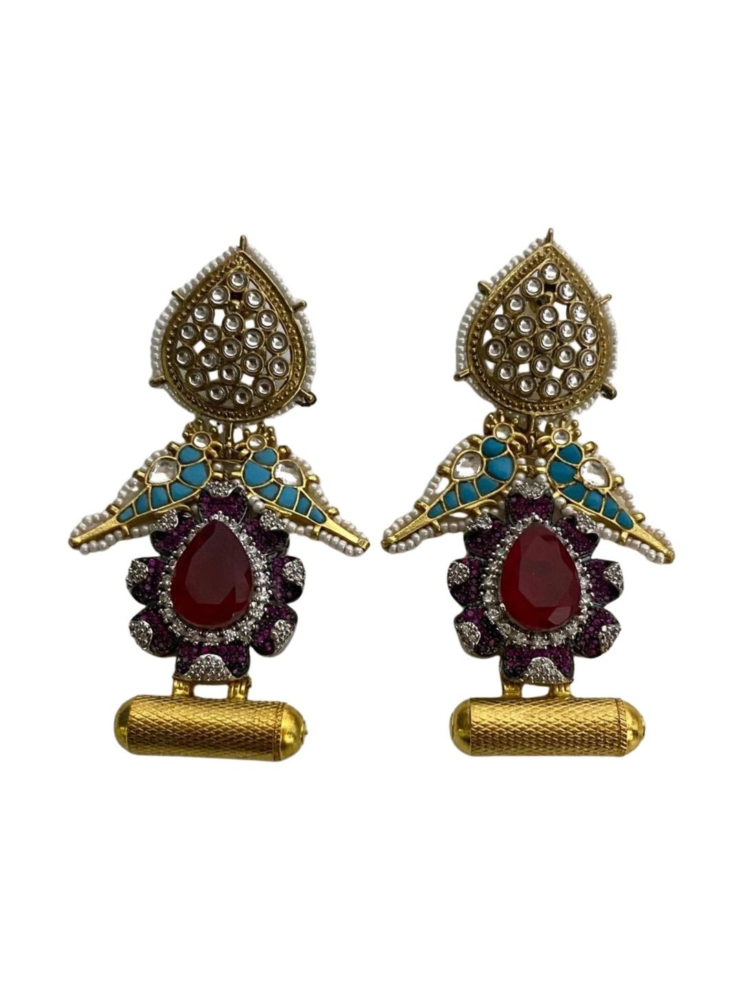 9ROCK Geometric Drop Earrings-picture-36