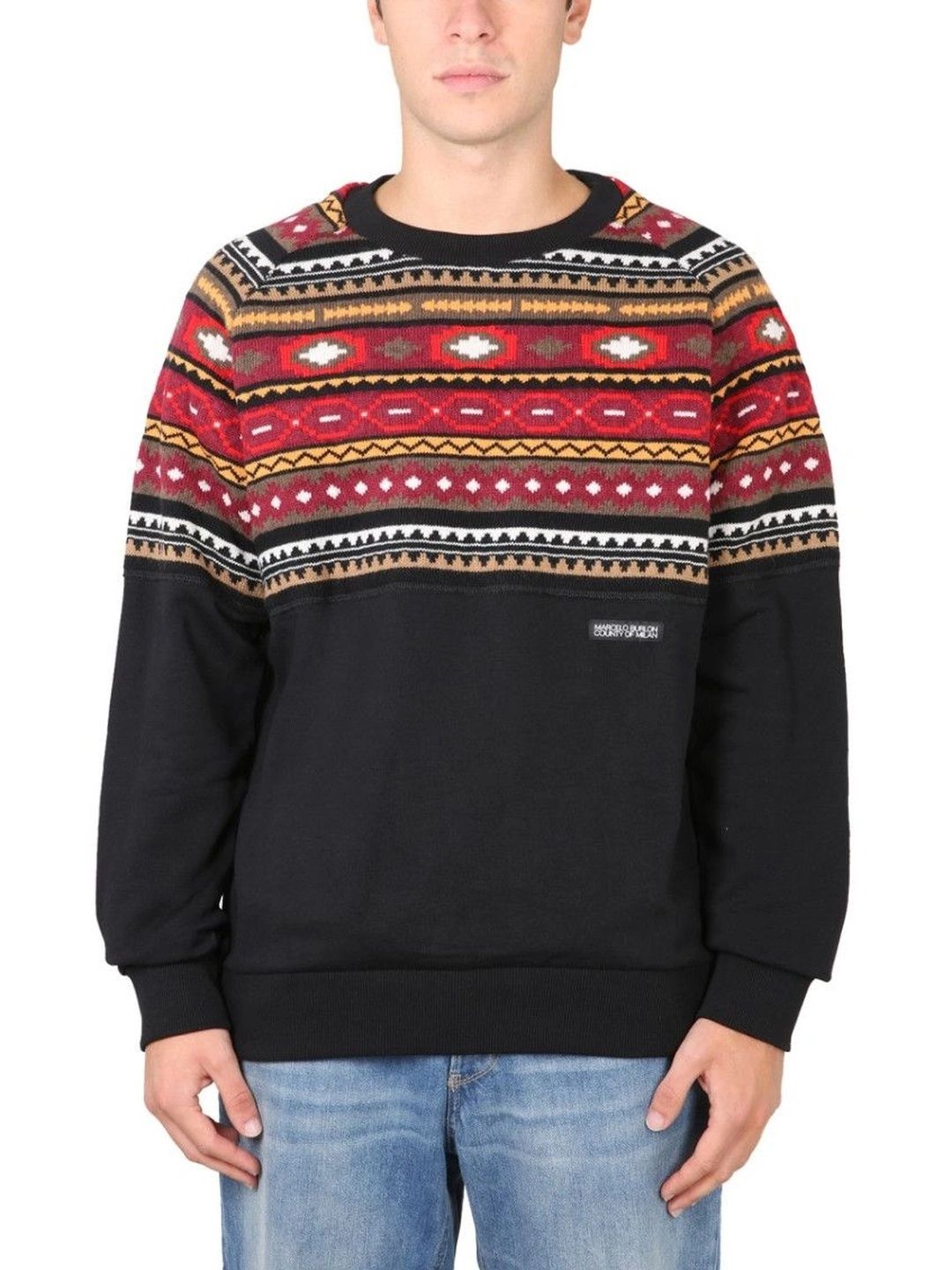 Marcelo Burlon Men Colourblocked Woollen Pullover-picture-58