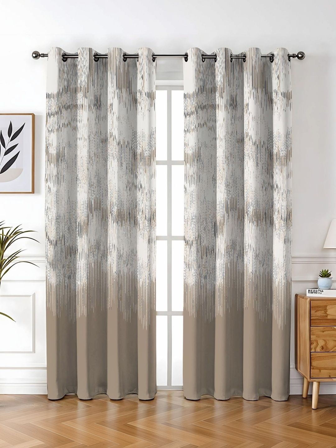 SIMPLYCURTAINS Camel Brown Room Darkening Long Door Curtain-image-22