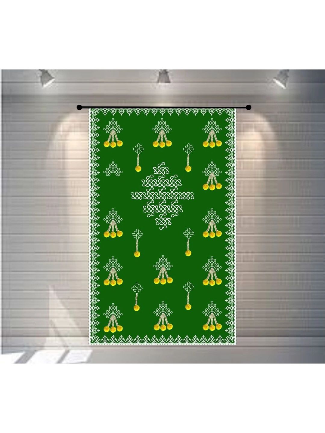DHARA CREATION Green Printed Wall Decor-picture-25