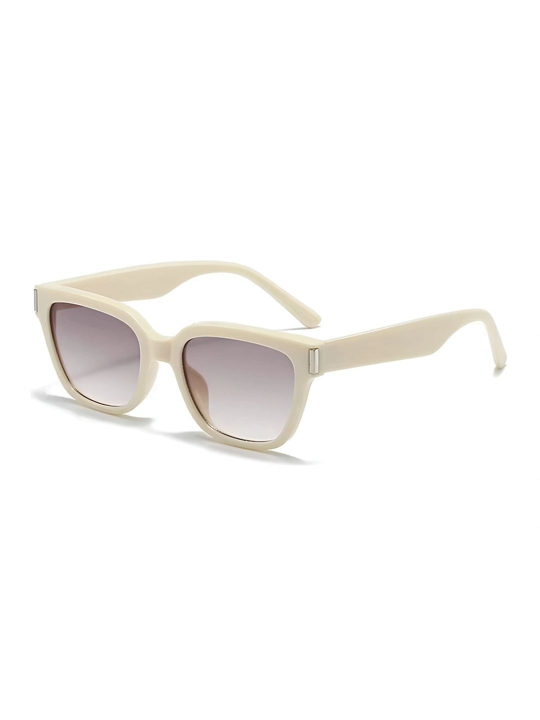 4Flaunt Unisex Grey Lens & White Rectangle Sunglasses with-image-31