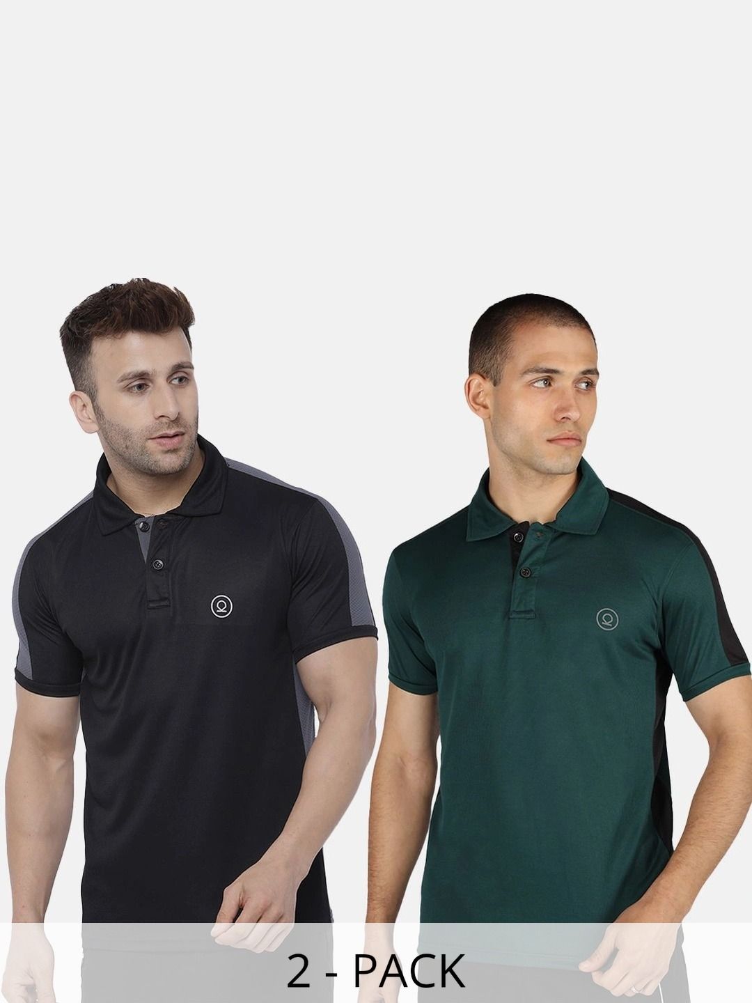 CHKOKKO Men Brand Logo 2 Colourblocked Polo Collar T-shirt-image-28