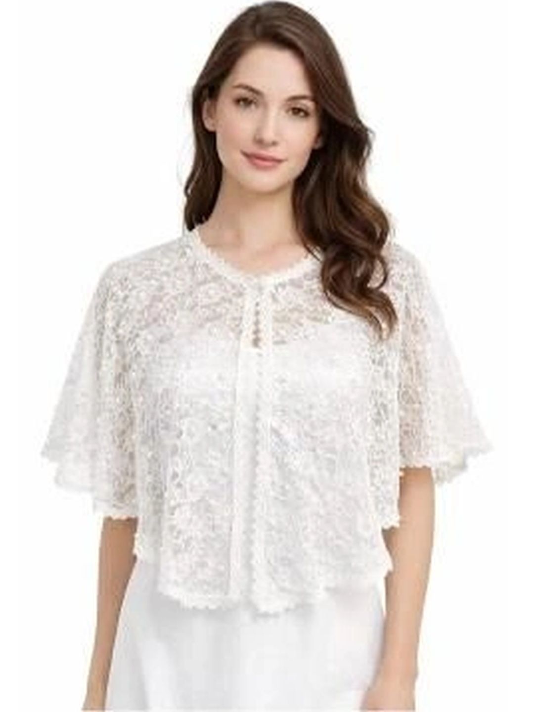 TRUNESS Women Party Embellished Crop Shrug-picture-38