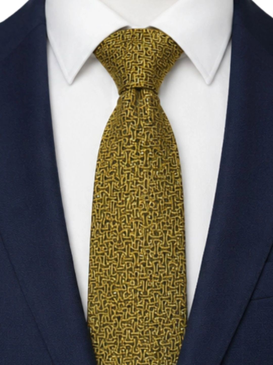 CALIXTO Men Woven Design Broad Tie-picture-11
