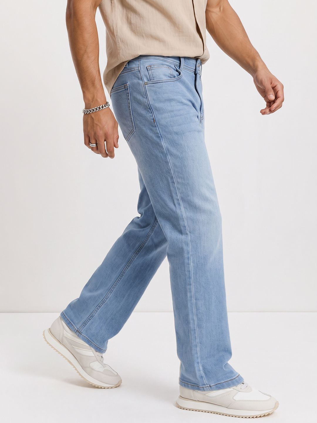The Roadster Life Co. Men Straight Fit Light Fade Stretchable Jeans-picture-56