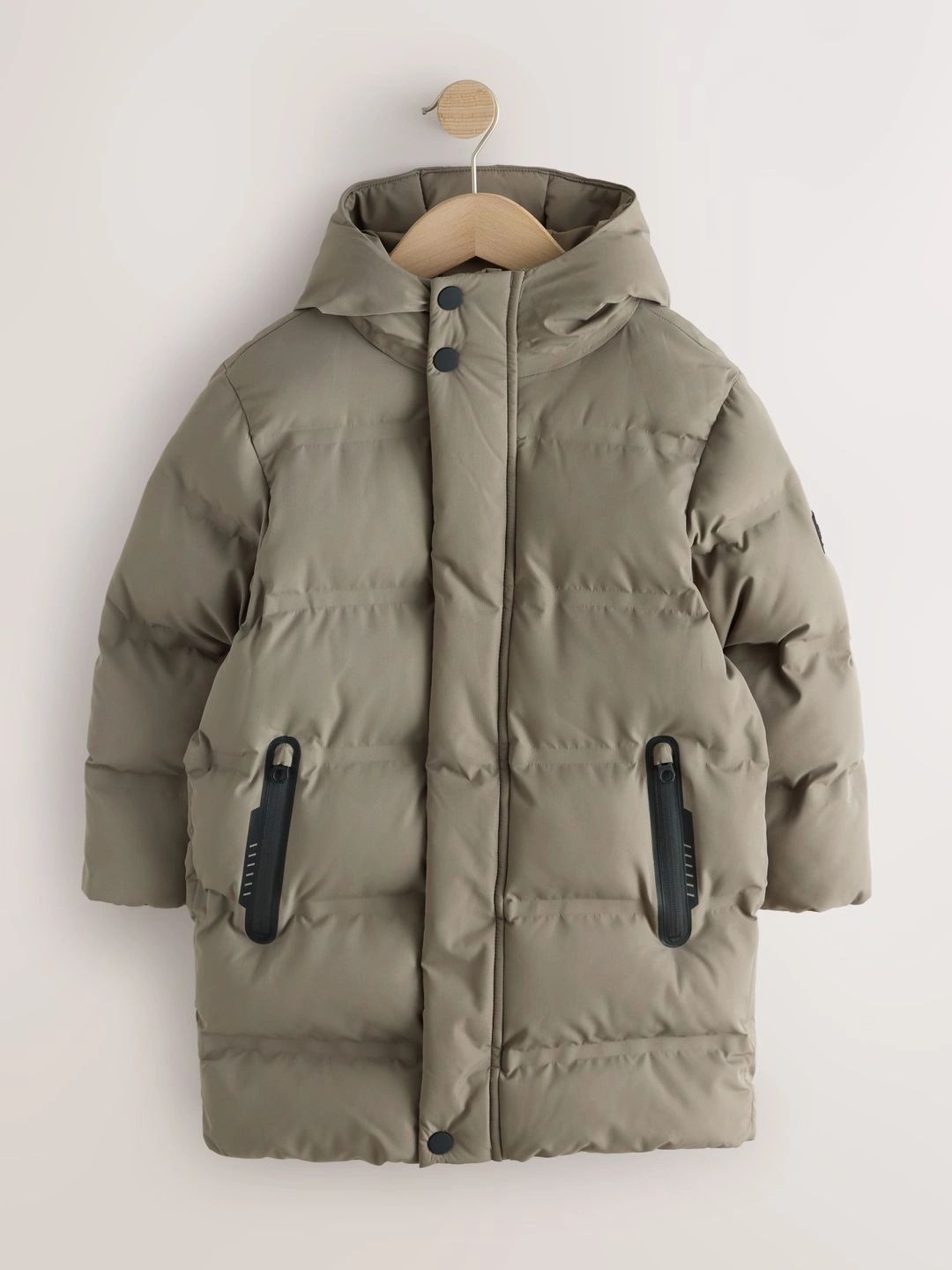 NEXT Boys Water Resistant Hooded Longline Puffer Jacket-picture-30