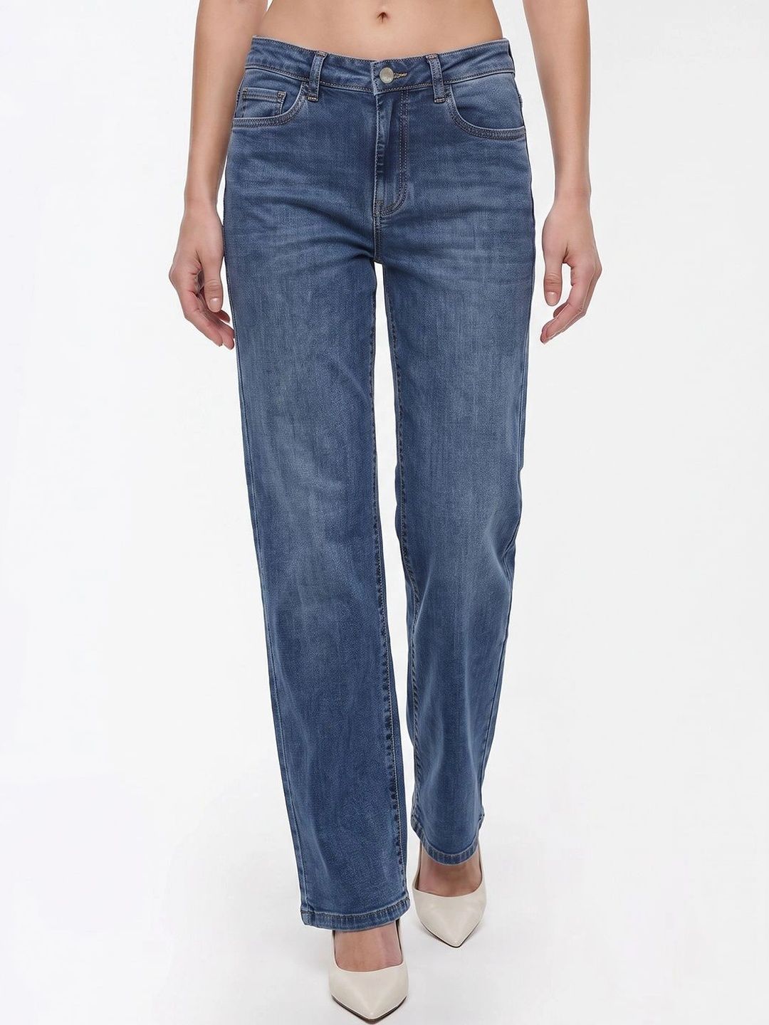 Kraus Jeans Women Straight Fit High-Rise Jeans-picture-39