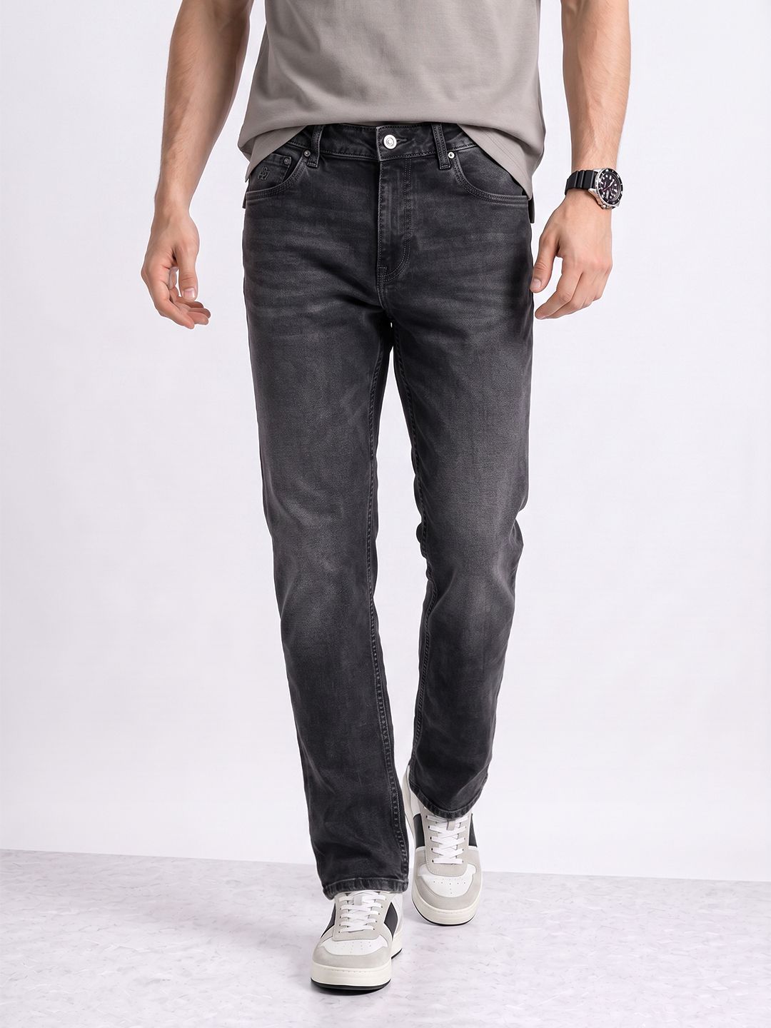 Aeropostale Men Slim Straight High-Rise Stretchable Jeans-image-32