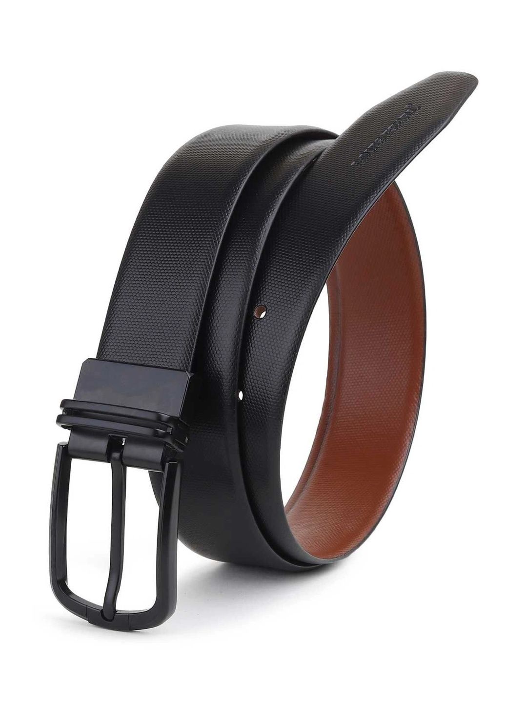 LOUIS PEARL Men Textured Leather Reversible Formal Belt-picture-22
