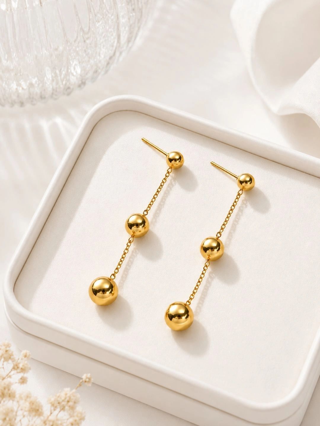 MONOZO Spherical Drop Earrings-picture-20