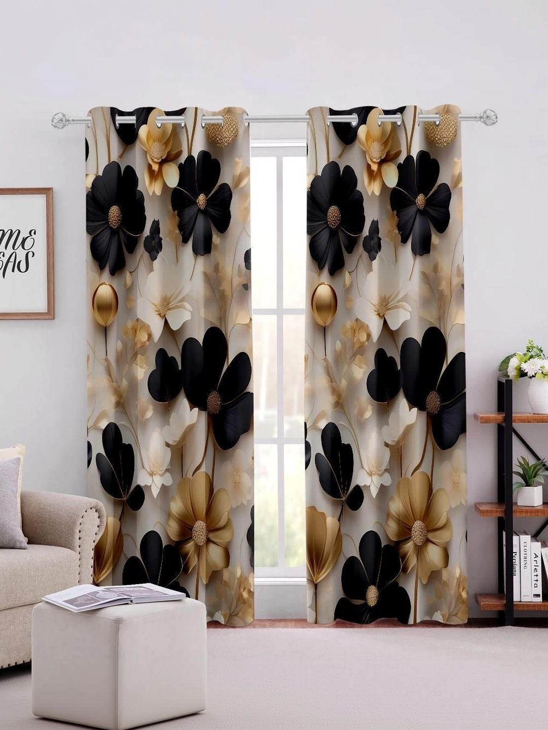 CURTAINRY Multicoloured Floral Door Curtain-picture-28
