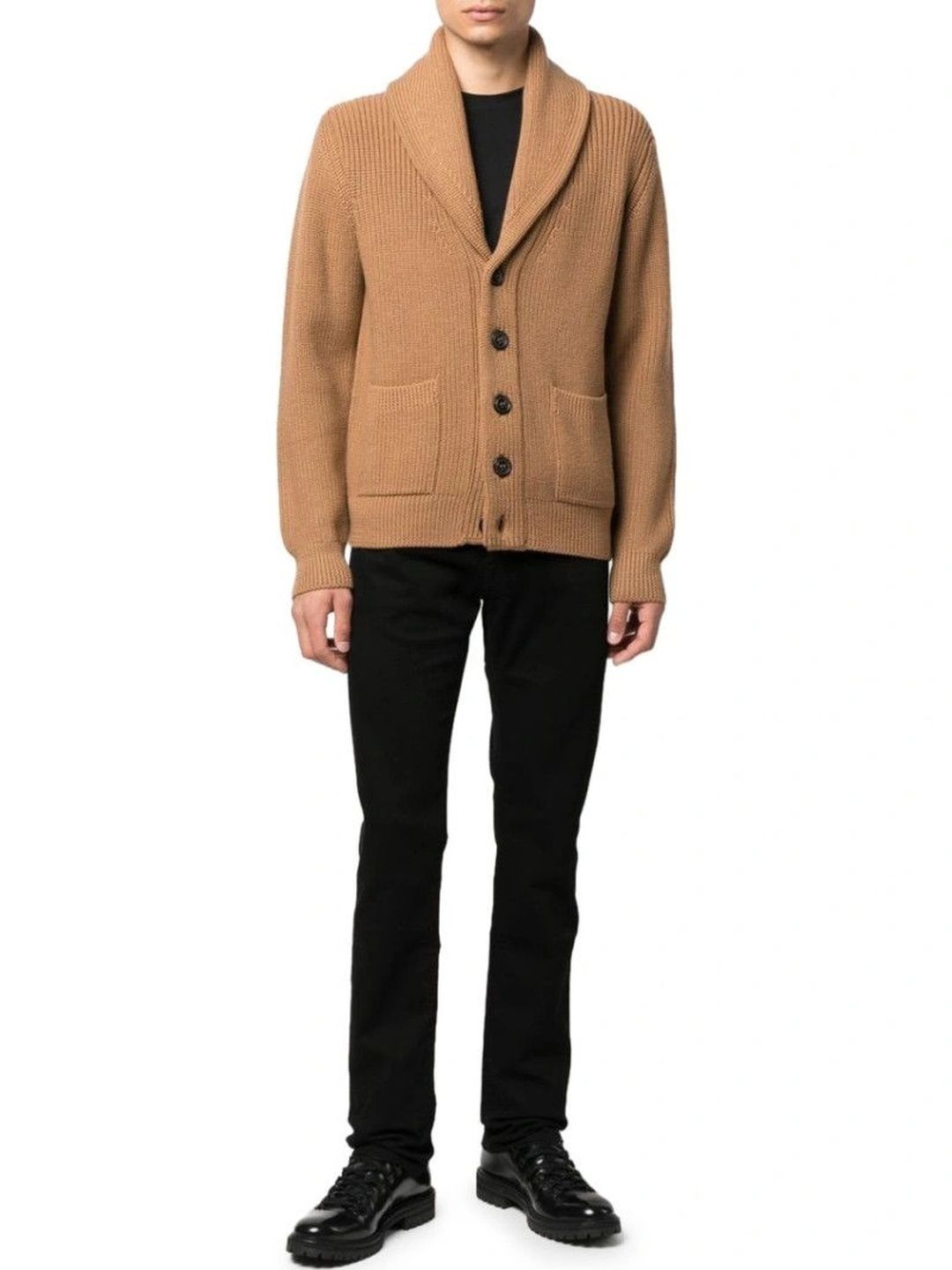 Drumohr Men Ribbed Woollen Cardigan-picture-50