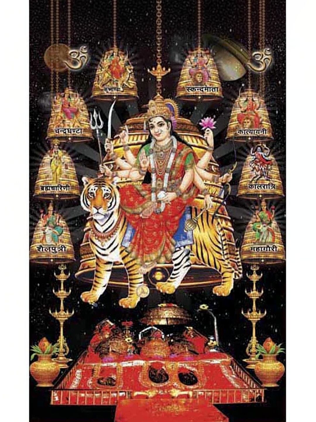 PnF Multicoloured Wood Religious Wall Paintings-picture-47