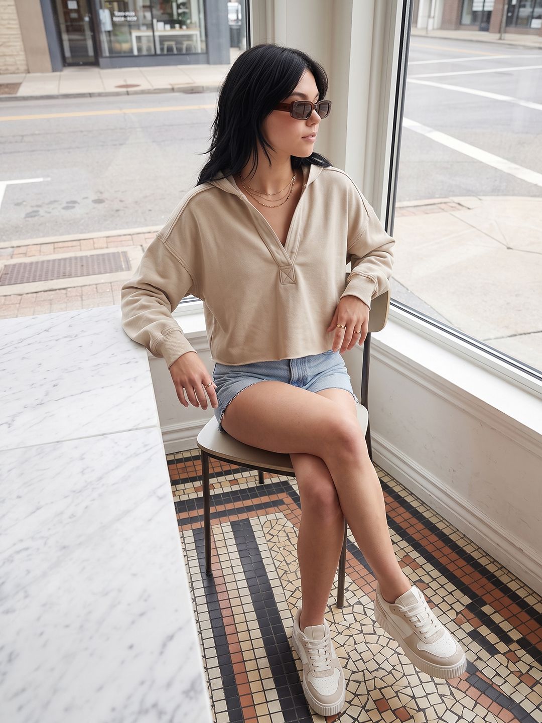 Suo Women Hooded Sweatshirt-picture-42